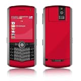 Solid State Red Design VERTICAL CAMERA Original Pearl 8110/ Pearl 8100 Cell Phone Protective Skin Decal Sticker