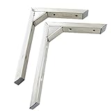 uxcell　シェルフブラケット ウォールマウント 　アングル　L型　壁掛け　2個入り