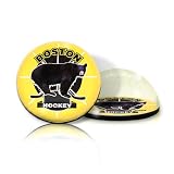 Boston Bruins NHL Round Magnetized Logo Paperweight