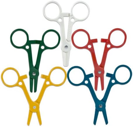 Nylon Dispensing Tube Occluding Clamps in Assorted Colors