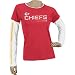Reebok Kansas City Chiefs Ladies Red Sideline Tacon Long Sleeve Layered Tissue T-shirt (Large)