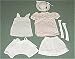 6 Pc Custom Made Doll Outfit W Hat Slip