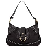 Fashionable Small Black Jacquard Purse