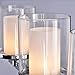 CLAXY Ecopower Lighting Mordern Glass & Metal 4-Lights Wall Sconce