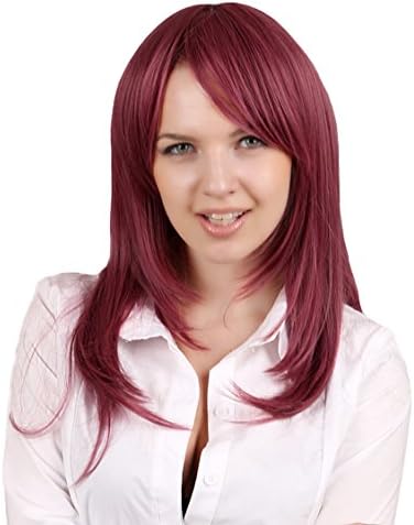 Women Full Long Straight Heat Resistant Cosplay Hair Wig + Wig Cap + Hair Clip