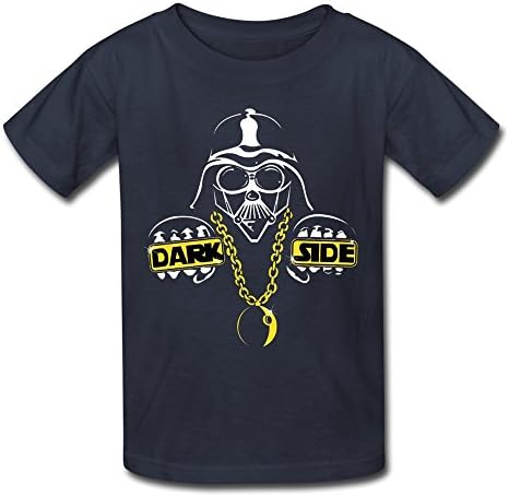 RIen Youth Star Wars Dark Side Darth Vader Kids Boys And Girls T-Shirt - Navy