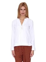 JJ & LIFE Blusa Jaretas (Blanco)