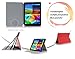 Samsung Galaxy Tab4 8.0 (8-Inch) Case Cover, FYY Ultra Slim Magnetic Smart Cover Multi-Angle Stand Case for Samsung Galaxy Tab4 8.0 (8-Inch) Red (With Auto Wake/Sleep Feature)