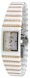 Oniss Women's White with Gold Trim Ceramic Watch Model ON-651 (White Face)