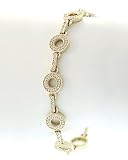 Circle Link Diamond Pave Bracelet by Zasha Signature Jewelry