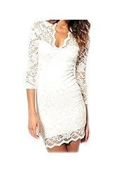 V-neck Floral Print Sheer Lace Sheath Bodycon Dress 