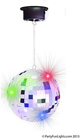 71.610 - 8" Mirror Ball with LED Motor Party Set