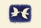 Couple d'oiseaux (serigraph) by Georges Braque Framed with Black Decor Wood Frame 1.25 inch width, 3/4 inch depth