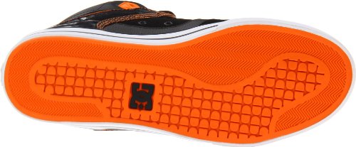 DC Shoes Spartan High WC Black/Blazing Orange Skate Shoes UK 8