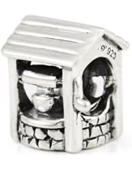 Genuine Ohm Beads (TM) Product. 925 Sterling Silver Wishing Well Threaded European Bead Charm. 100% Satisfaction Guaranteed.