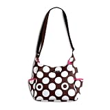Hanna Hula ショルダーバッグ モカドット 横30cm×縦25cm×奥行き15cm 275g ポリエステル CMO-SH04