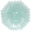 Recycled Art Glass Large White Sunburst Chip and Dip Set 17.5"D