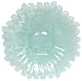 Recycled Art Glass Large White Sunburst Chip and Dip Set 17.5"D