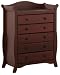 Stork Craft Aspen 5 Drawer Chest, Cherry