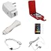 Search Our Specialty Mall : USB Data Hotsync & Charging Cable + USB Car Charger + USB Home Travel Charger + Premium Red Flip Leather Carrying Case + White Stereo 3.5mm Headset + Clear Reusable LCD Screen Protector for Apple Touch Itouch 8GB 16GB 32GB 2nd Generation