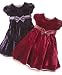 Bonnie Jean Little Girl Velvet Dress with Ribbon Detail
