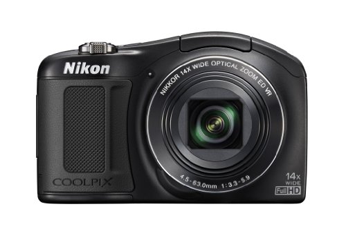 Nikon Coolpix L620 18 1 Mp Cmos Digital Camera With 14x Zoom Lens And Full 1080p Hd Video Black Best Buy Go To Amazon