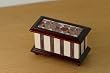 Dollhouse Miniature Artisan Decoupaged Wood Blanket Chest