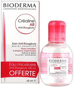 Bioderma Crealine AR Anti Redness Cream plus free Bioderma Crealine AR H2O Micellaire Cleansing Solution 100ml