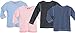 City Threads Little Boys' and Girls' Solid Thermal Tee Tshirt (Size 2T-6)