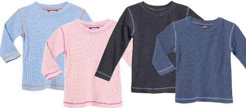 City Threads Little Boys' and Girls' Solid Thermal Tee Tshirt (Size 2T-6)