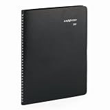 At-A-Glance Dayminder 8 x 11 Inch Black Recycled Weekly Professional Appointment Book (G52000)