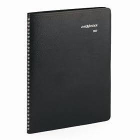 At-A-Glance Dayminder 8 x 11 Inch Black Recycled Weekly Professional Appointment Book for 2010 (G52000)