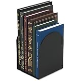 Universal&reg; Bookends with Magnetic Base, 6 x 5 x 7, Metal, Black