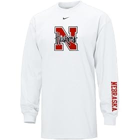 Nike Nebraska Cornhuskers White Youth Classic College Long Sleeve T-shirt