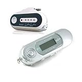 A8 512MB TeckNet MP3 Player with FM Radio & 4 Channel FM Transmitter(Silver)