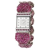 Concord Crystale Ladies' Watch 18K White Gold and Pink Sapphire Silver Diamond Dial 0309931 by Concord