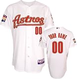 Houston Astros Majestic -Personalized With Your Name- Alternate White Authentic Cool Base&Atilde;&cent;"&Acirc;&cent; Jersey with 50th Anniversary Patch