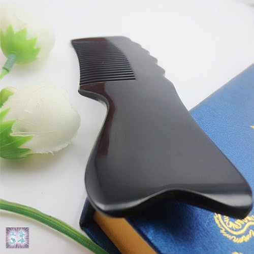 PHACA Fish Tail Promote Blood Circulation Ox Horn Comb Black