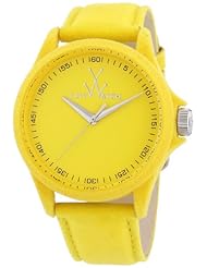 ToyWatch Womens PE07YL Sartorial Only Time Yellow Velvet Watch