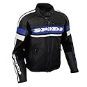 Spidi Scarface leather motorcycle jacket - Black/blue