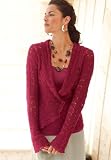 Chadwicks Relaxed Crochet Sweater Jacket