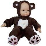 Doll Clothes for American Girl ® Bitty Baby ® 15 Inch Dolls, Adorable Bear Sleeper