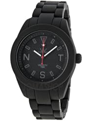 Toy Watch Velvety Black Guilloche Dial Black Out Silicone Unisex Wacth VV05BK