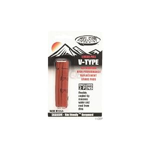 Kool Stop V Bicycle Brake Pad Inserts (Salmon)