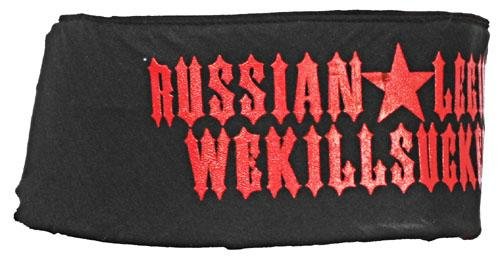 Cover image : Bunker King Russian Legion We Kill Suckers Headband - Black
