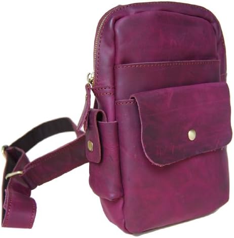 Handtailor Leather Casual Style Cowhide Bag. Chest Bag. Ipad Mini Bag-a088