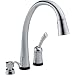 Delta 980T-SD-DST Pilar Single Handle Pull-Down Kitchen Faucet with Touch2O Technology and Soap Dispenser, Chrome