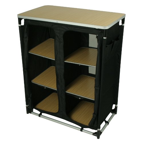 10T camBOX Multi Armoire de camping 6 casiers Noir