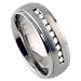 Titanium Polished Ring with Nine.27ct Diamonds - Sizes: 5 to 10