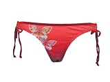 Guess Red/Teal Side Bows Butterfly Swim-bottoms